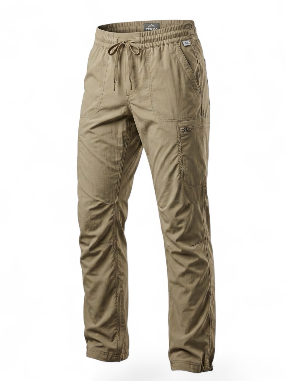 The North Face Men's Khaki Drawstring Cargo Pants